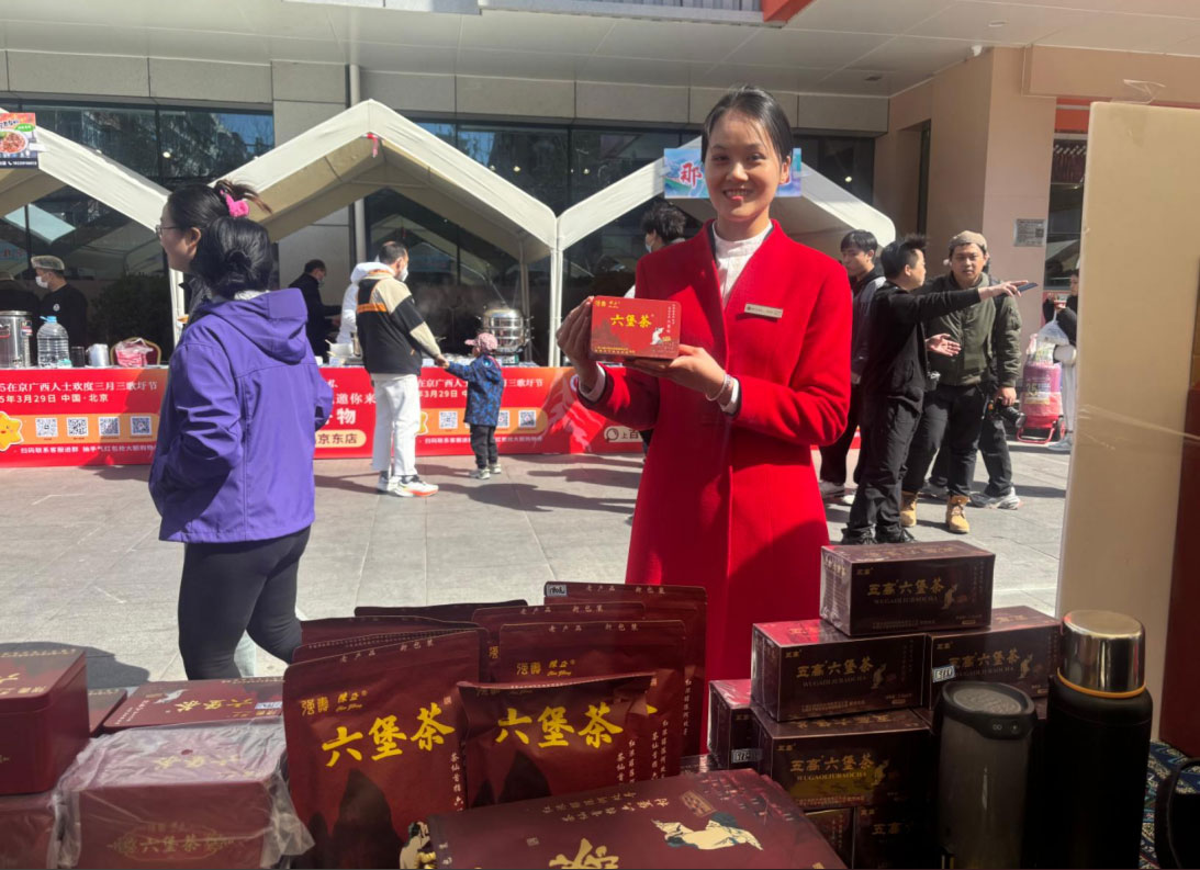 廣西強(qiáng)壽六堡茶陳正六堡茶熱情迎接八方賓客潮玩“三月三” 2025在京廣西人士歡度三月三歌圩節(jié)